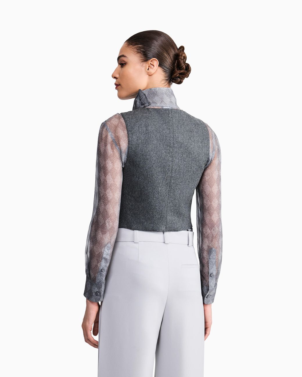 Giorgio Armani Blue Crew Neck Vest
