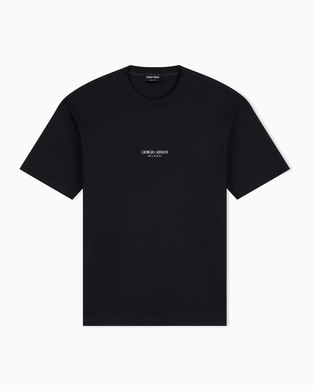 Giorgio Armani Black Crew Neck T-Shirt for men