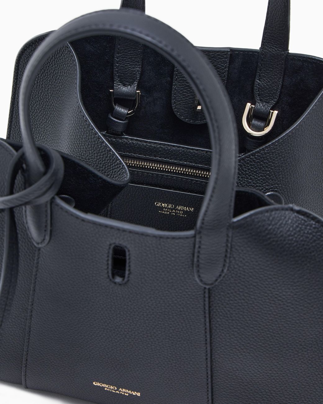 Giorgio Armani Blue Small Tote Bag