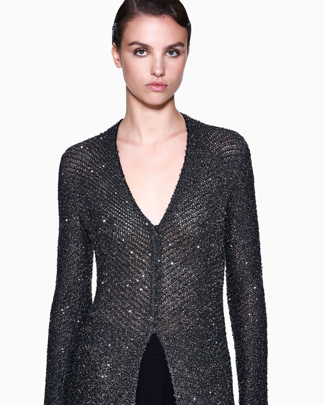 Giorgio Armani Blue Long Cardigan