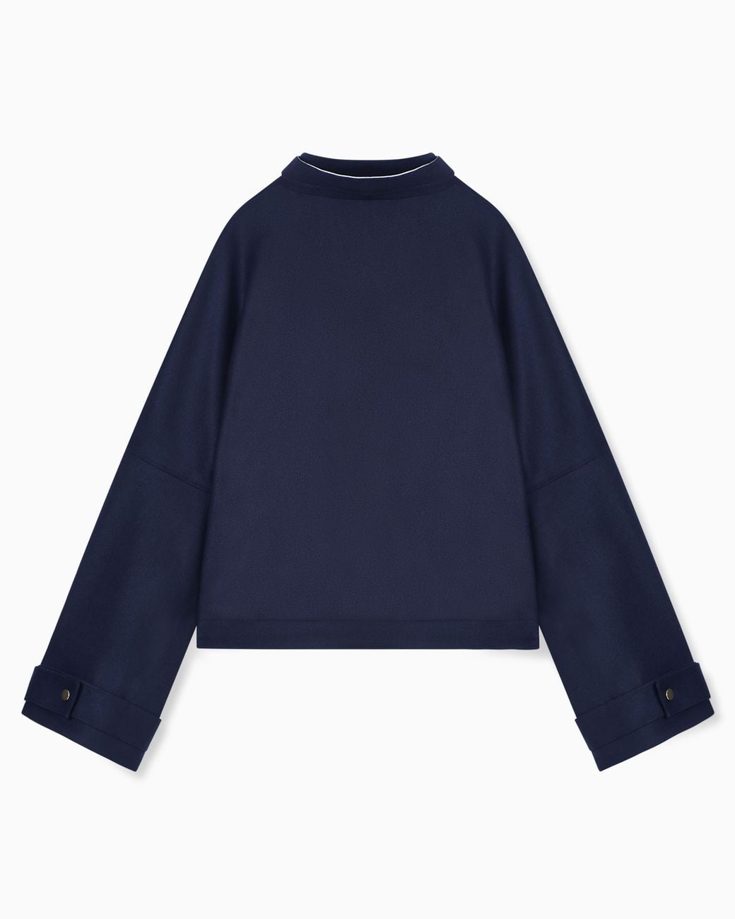 Giorgio Armani Blue Double-Breasted Coat
