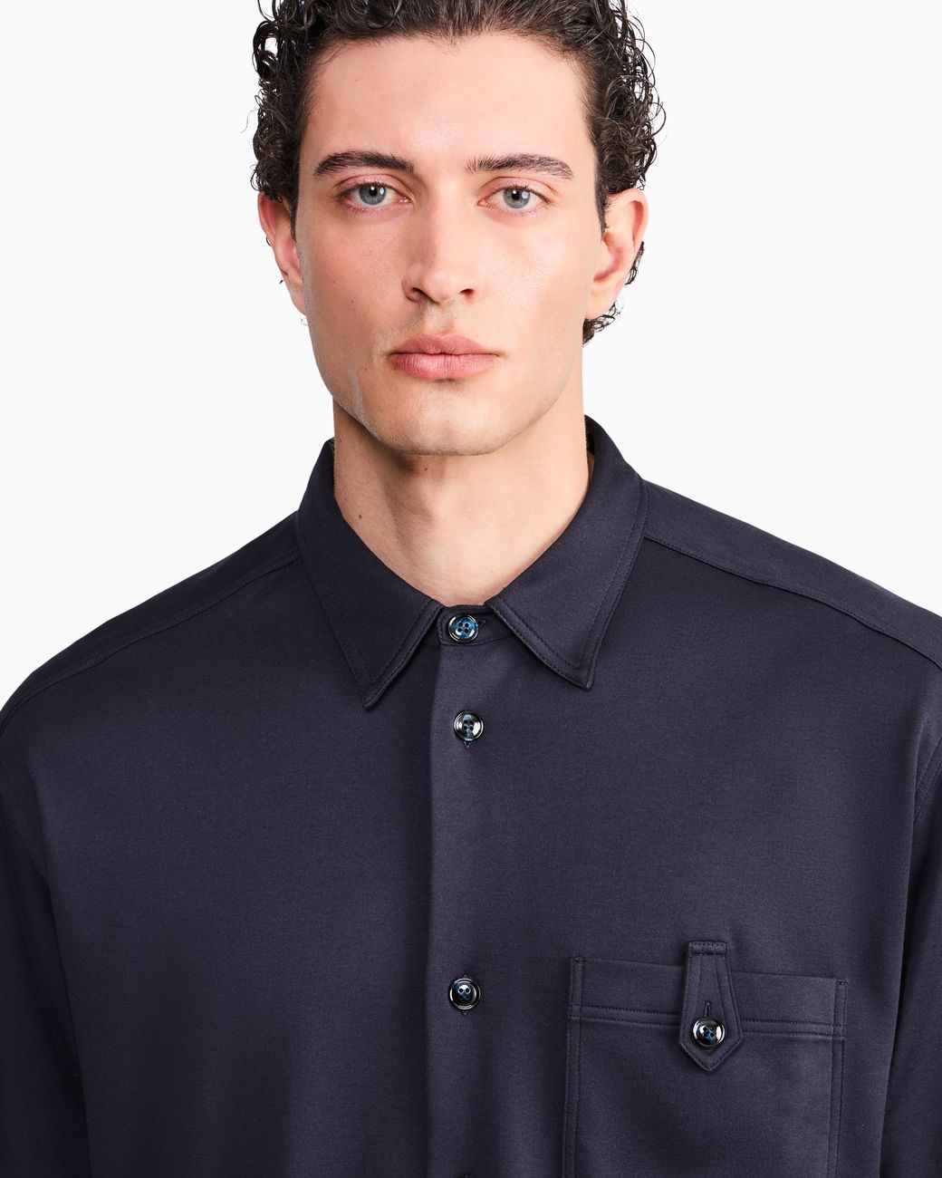 Giorgio Armani Blue Shirt Oversized for men
