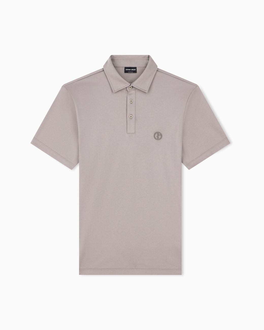 Giorgio Armani Gray Interlock Polo for men