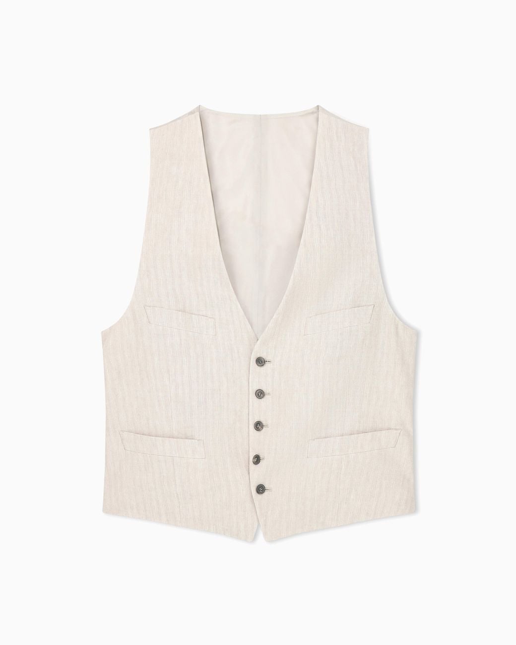 Giorgio Armani White Armani/Archivio Ss1990 Single-Breasted Waistcoat for men