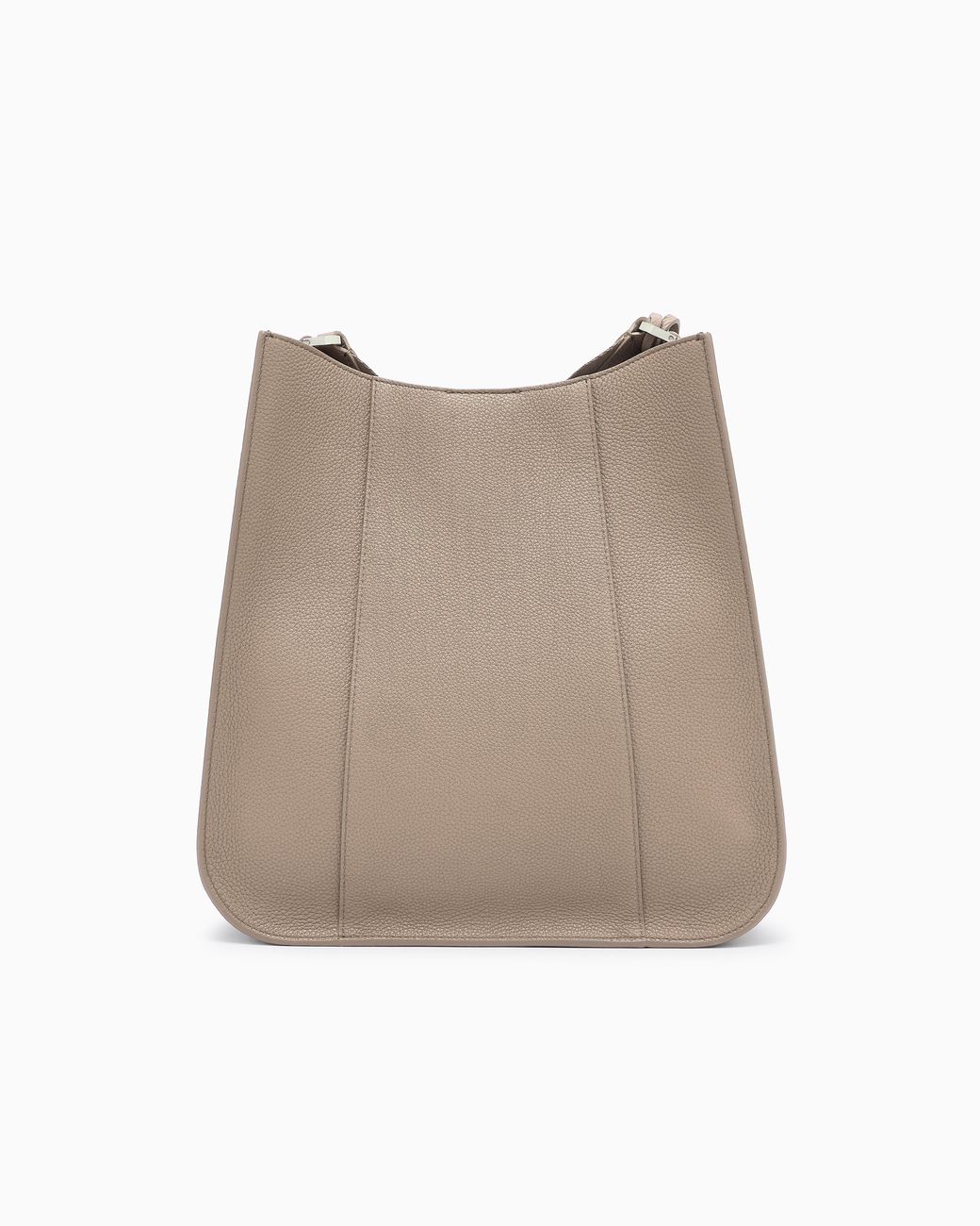 Giorgio Armani Natural Pebbled Leather Shoulder Bag