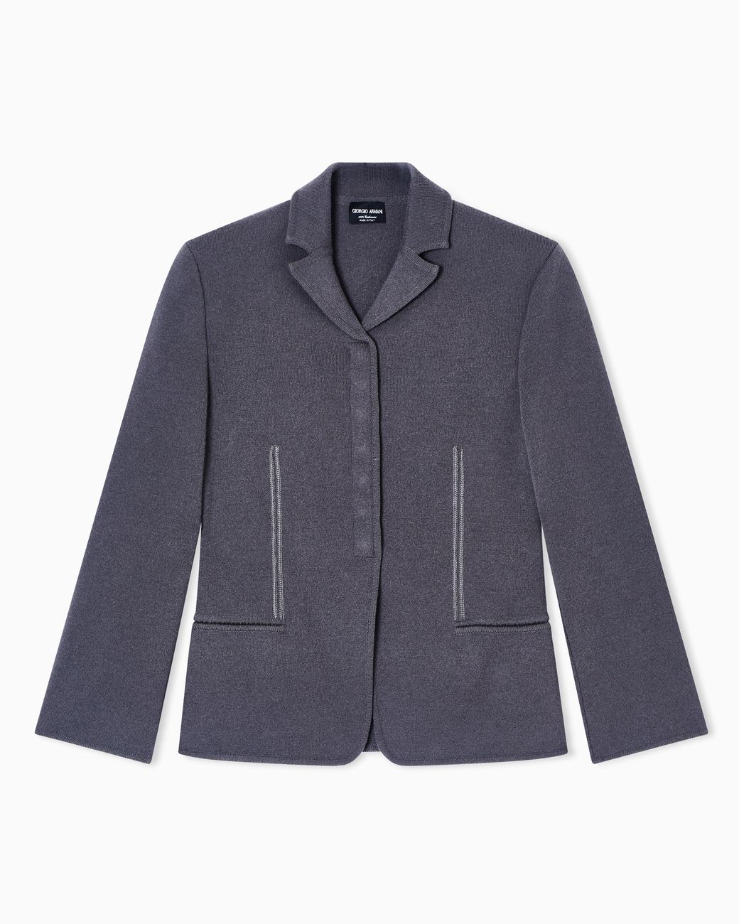 Giorgio Armani Blue Single-Breasted Short Jacket