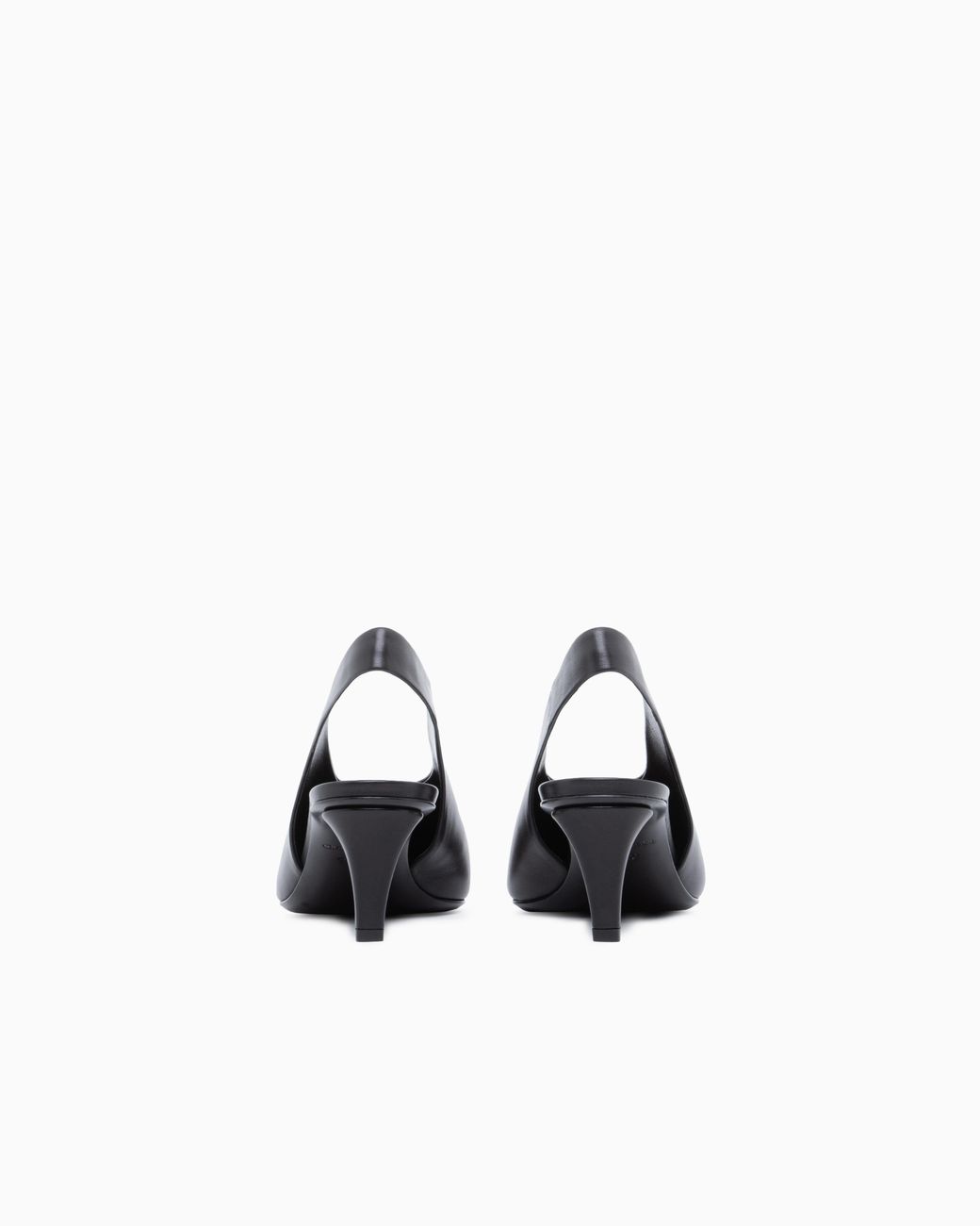 Giorgio Armani White Decollete Shoe Leather Lining And Leather Sole