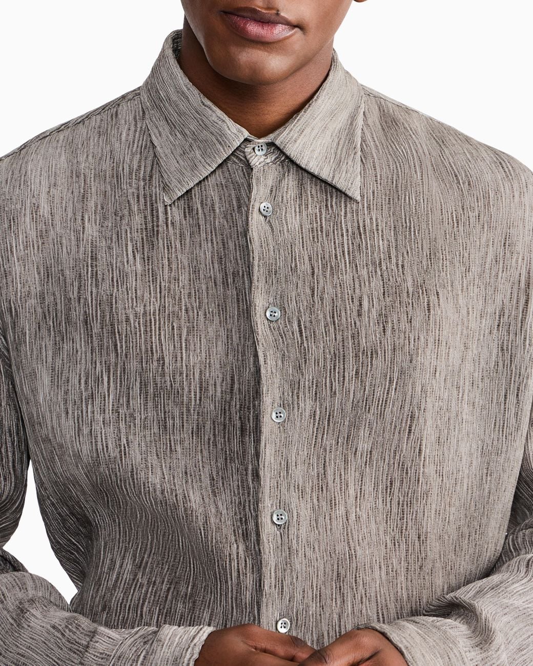 Giorgio Armani Gray Fashion Shirts for men