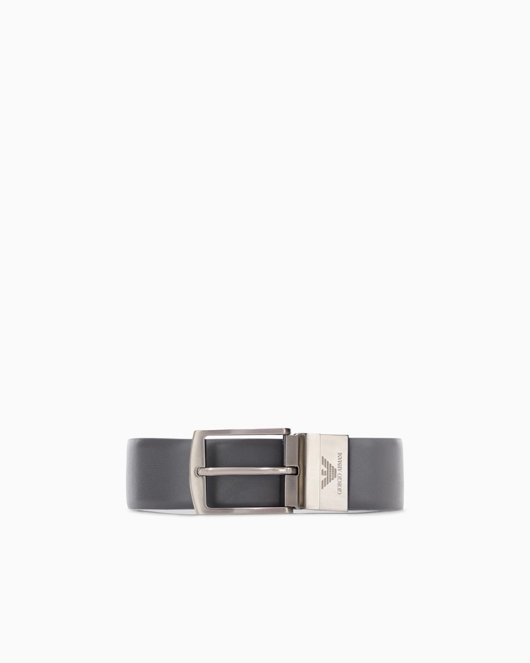 Giorgio Armani White X Kith Reversible Smooth-Leather Belt for men