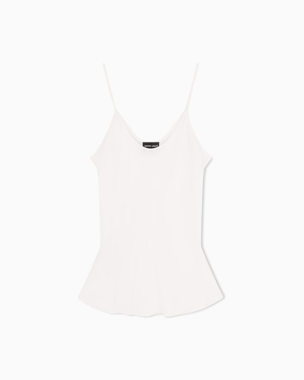 Giorgio Armani White Silk Charmeuse Top