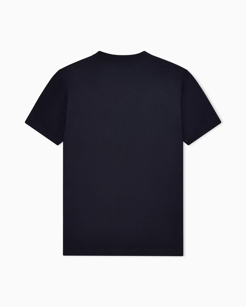 Giorgio Armani Blue Plain-Knit Jersey T-Shirt for men