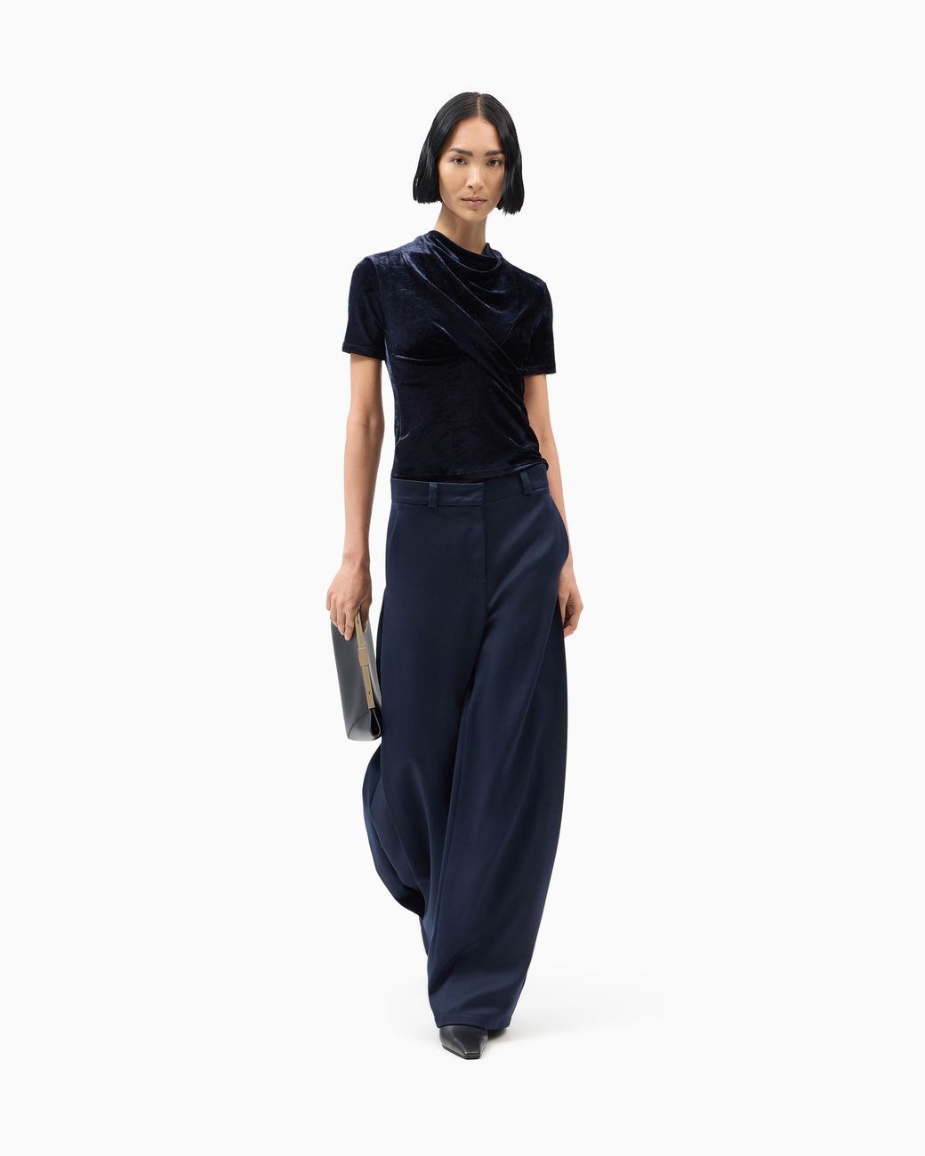 Giorgio Armani Blue Jumper Slim-Fit T-Shirt