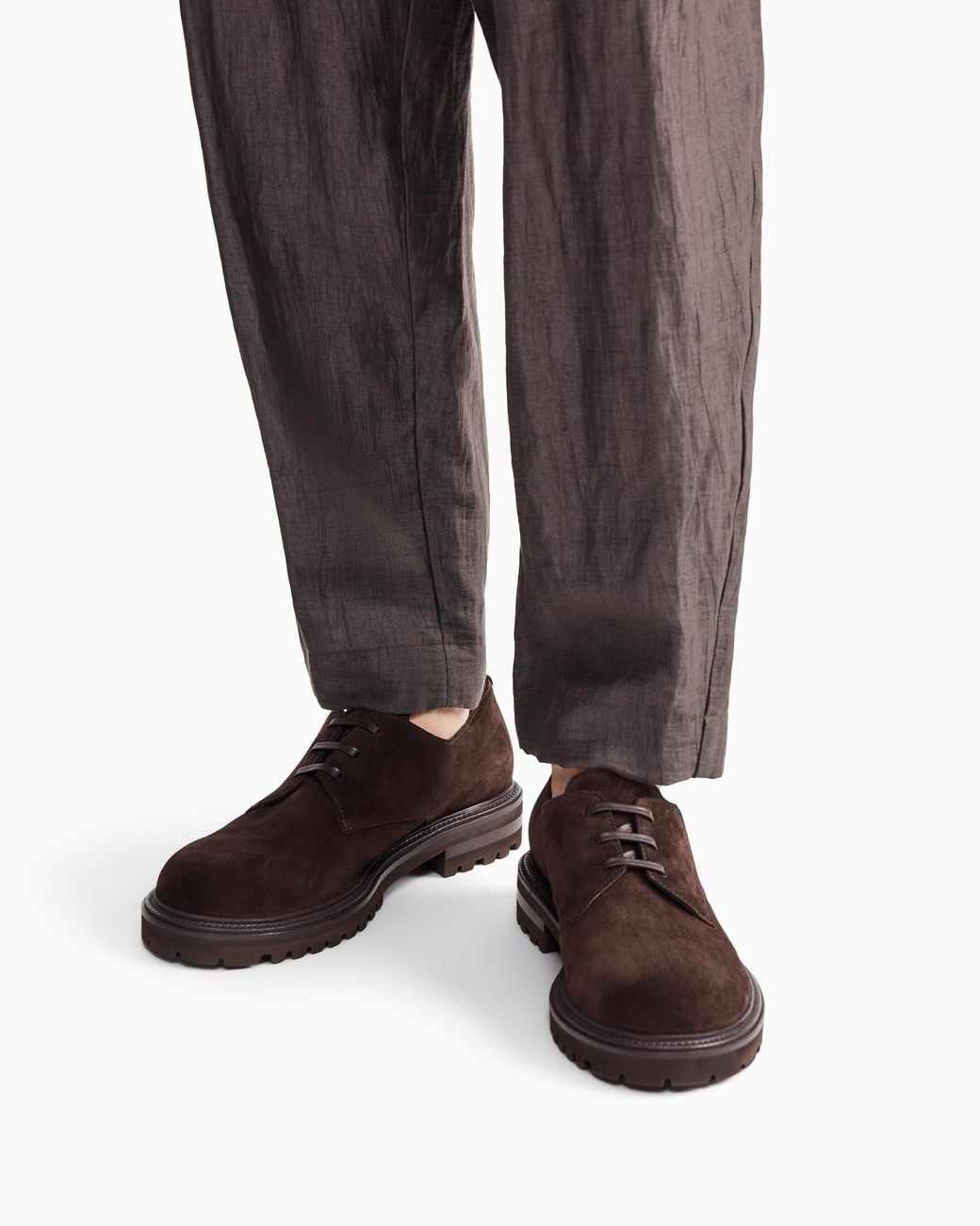 Giorgio Armani Brown Lace-Ups for men