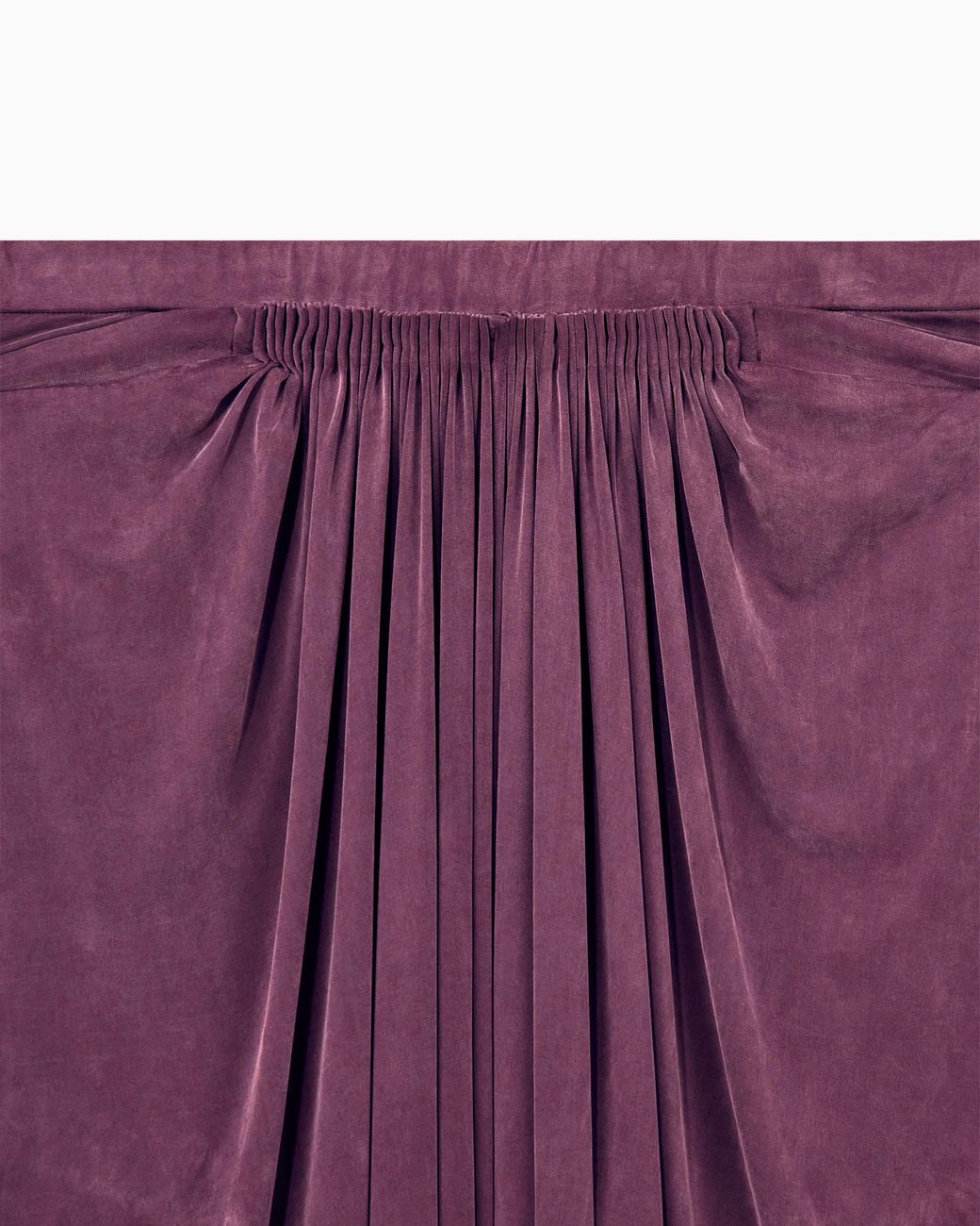 Giorgio Armani Purple Trouser With Wide Leg And Front Draping
