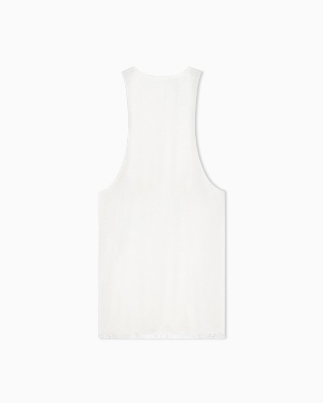 Giorgio Armani White Viscose Lurex Top