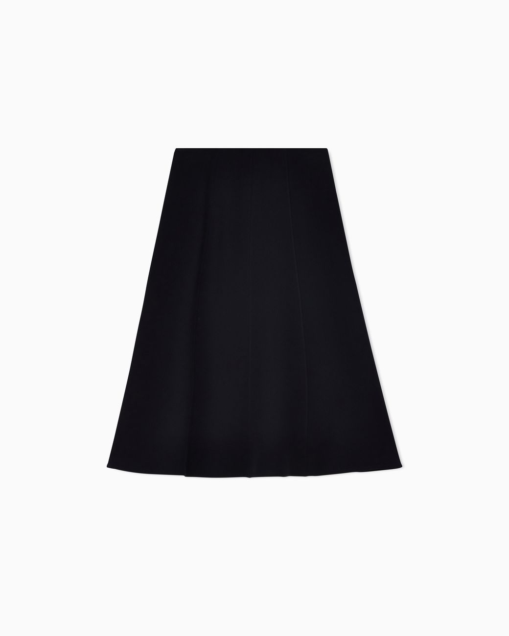 Giorgio Armani Black Silk Midi Skirt