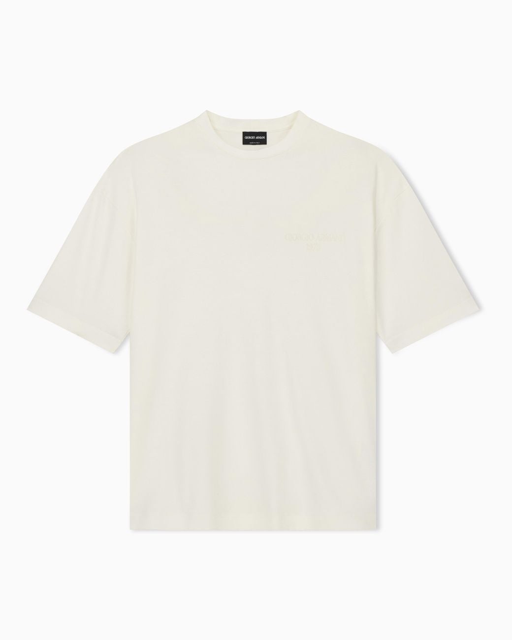 Giorgio Armani White Regular Fit T-Shirts for men