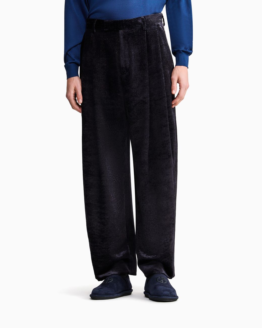 Giorgio Armani Blue Oversized Pants for men