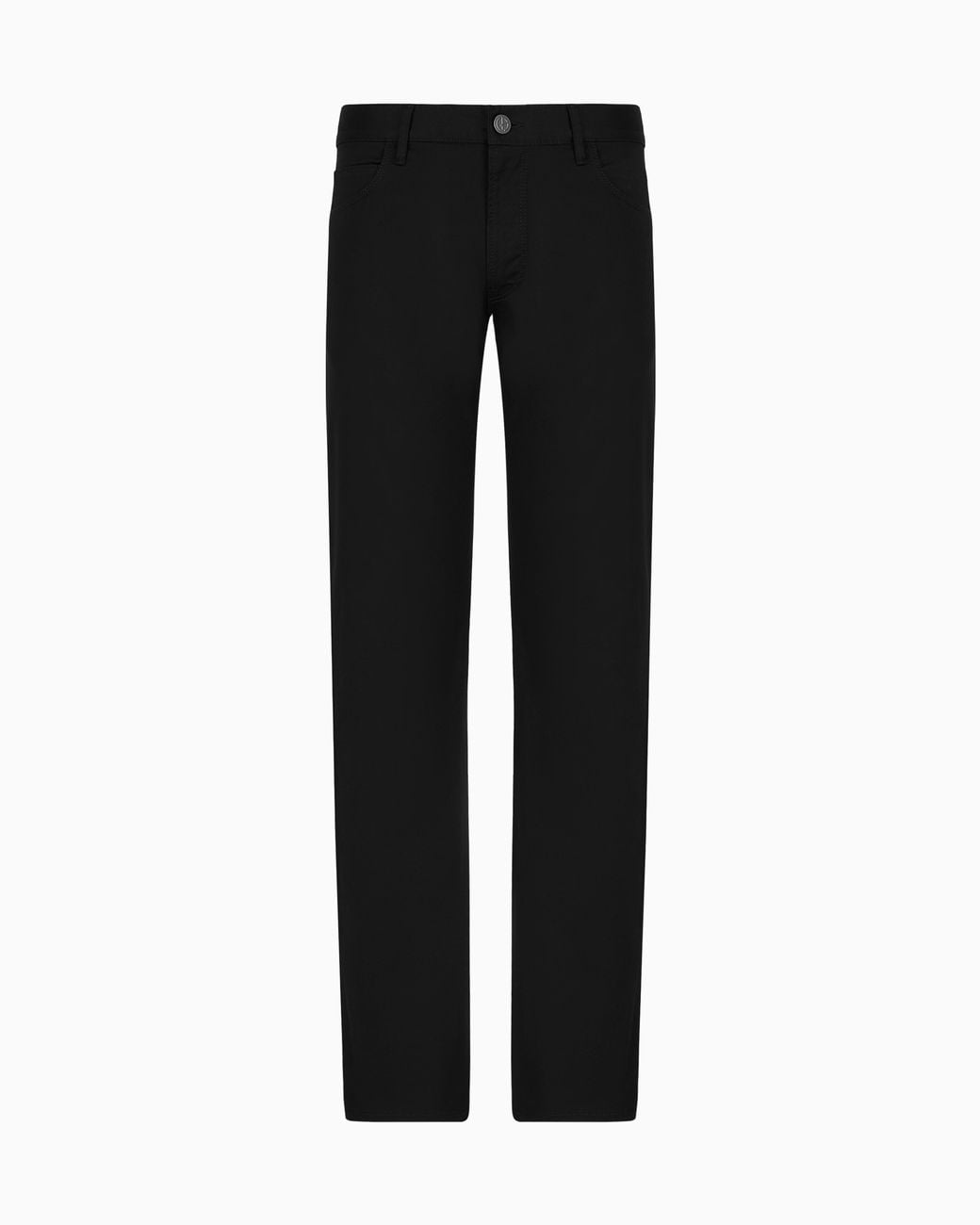 Giorgio Armani Black Regular-Fit, Five-Pocket Trousers for men