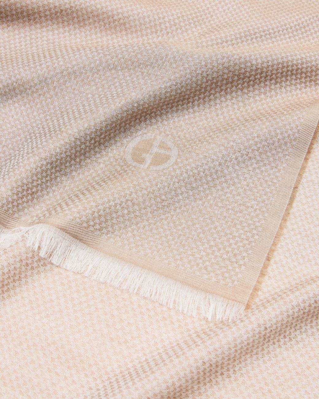 Giorgio Armani Natural Cashmere, Modal, Cotton And Silk Stole