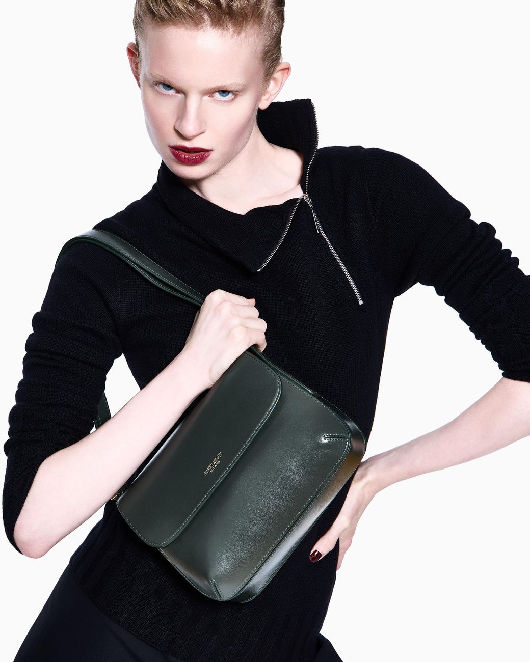 Giorgio Armani Green Medium La Prima Bag