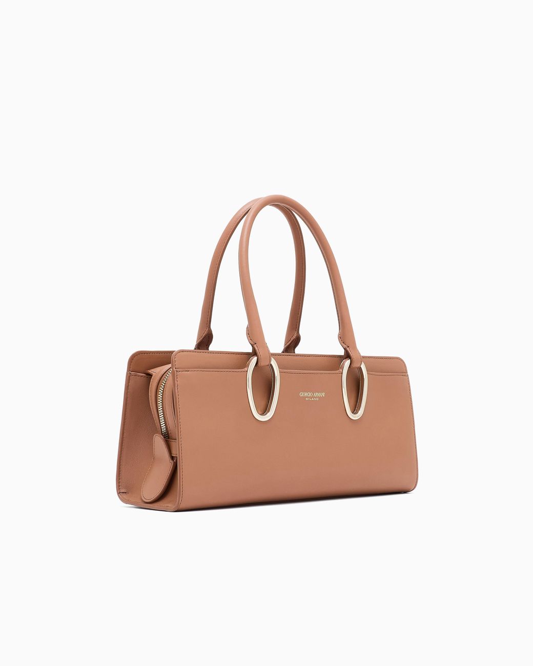 Giorgio Armani Pink Leather Bauletto Bag