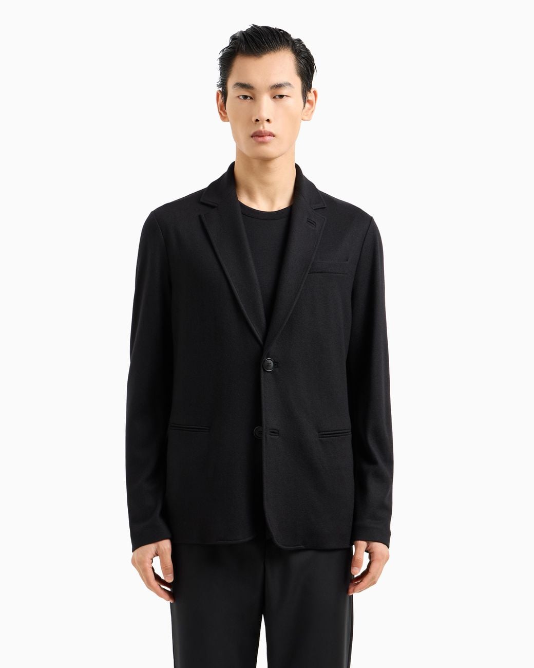 Giorgio Armani Black Cashmere Jacket for men