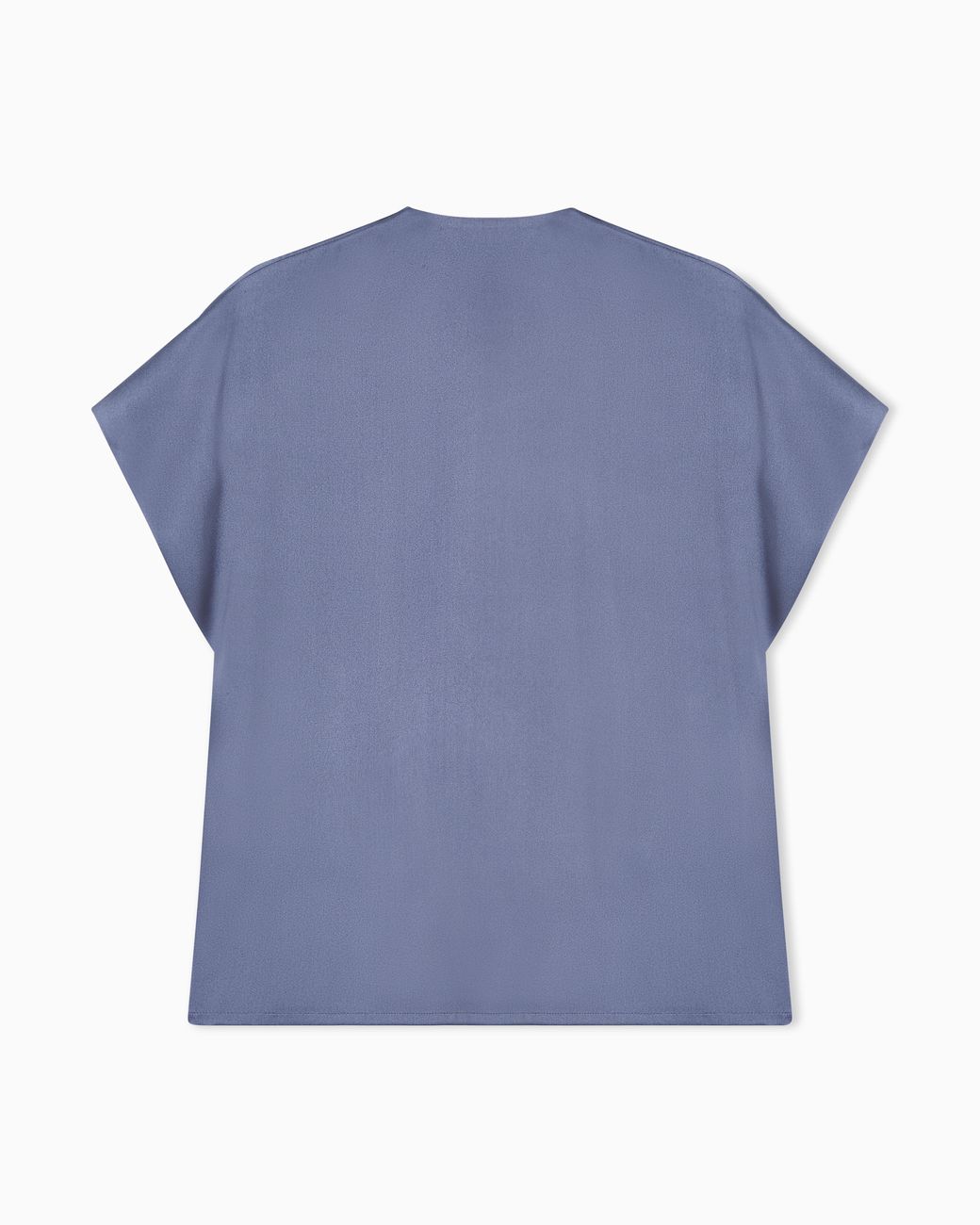 Blusa De Raso Doble De Seda Giorgio Armani de color Blue