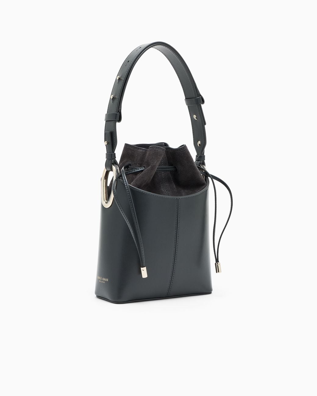 Borsa Secchiello di Giorgio Armani in Black