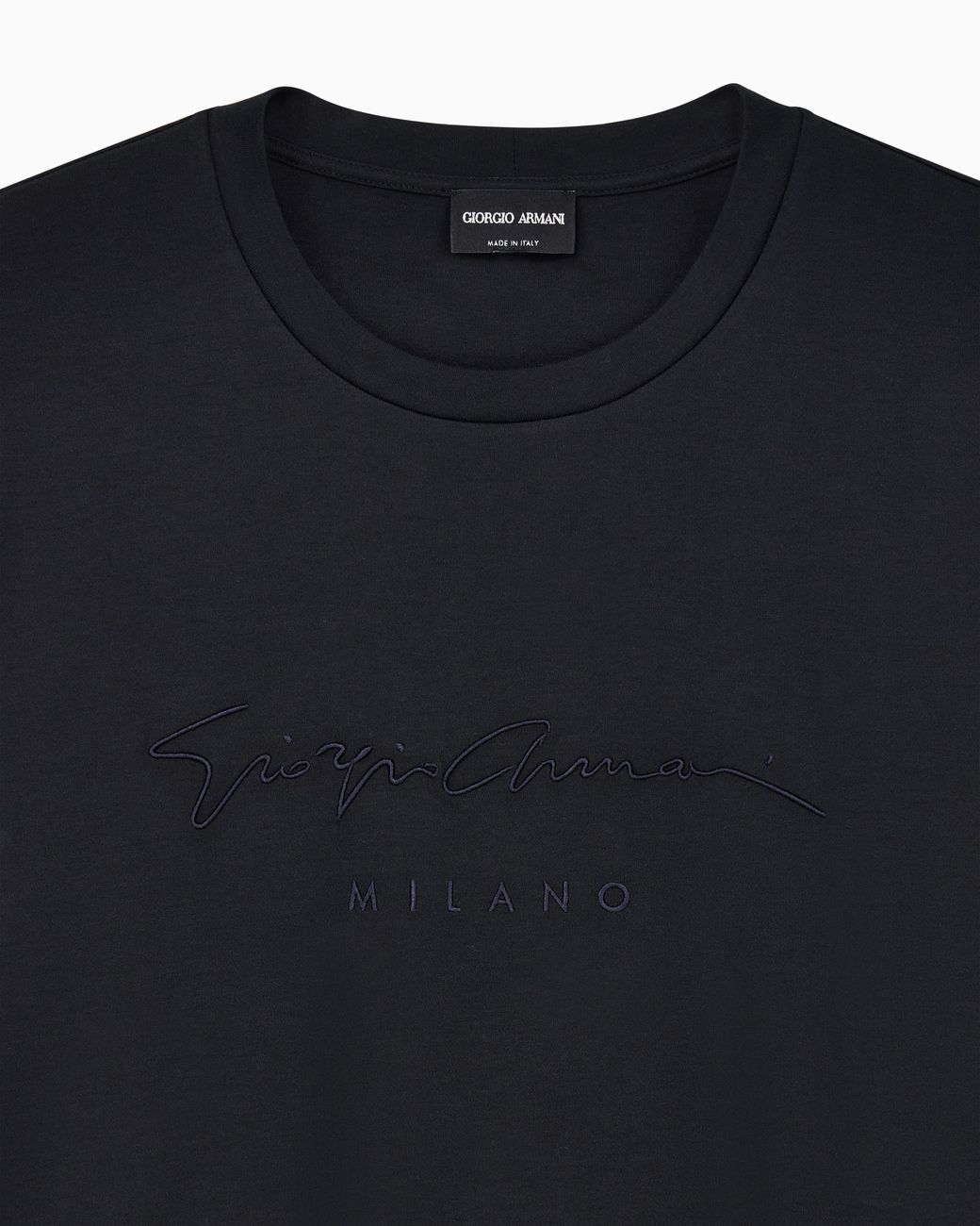 Giorgio Armani Black Regular Fit T-Shirt for men