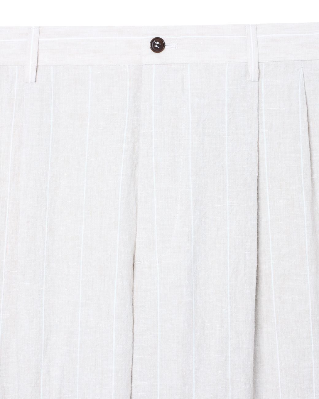Giorgio Armani White Double-Pleat Linen Trousers for men