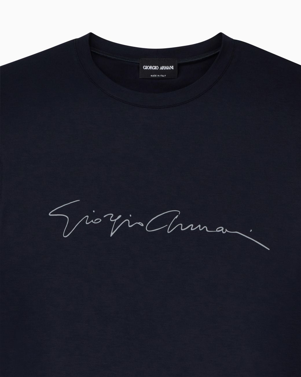 Giorgio Armani Blue Crew-Neck T-Shirt for men