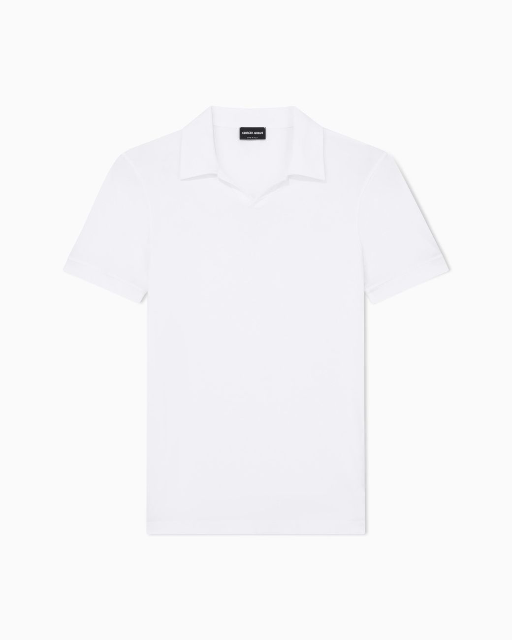 Giorgio Armani White Stretch Polo for men