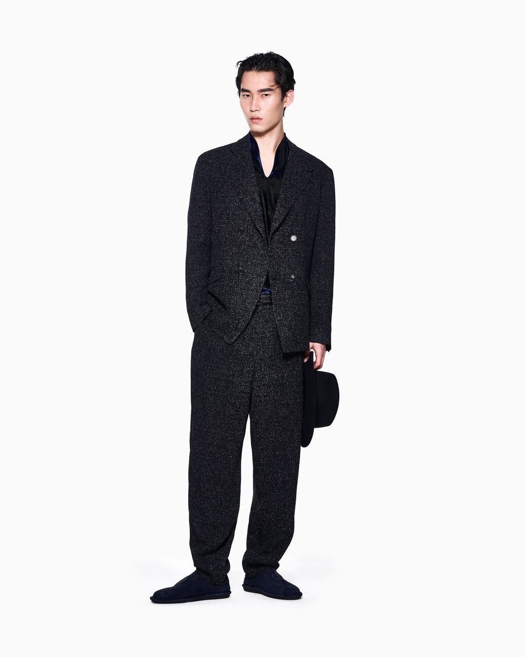 Giorgio Armani Blue Slippers for men