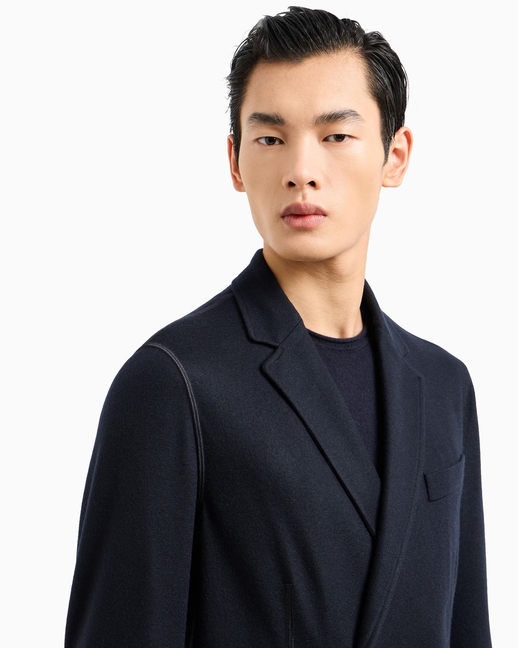 Giorgio Armani Blue Cashmere Jacket for men