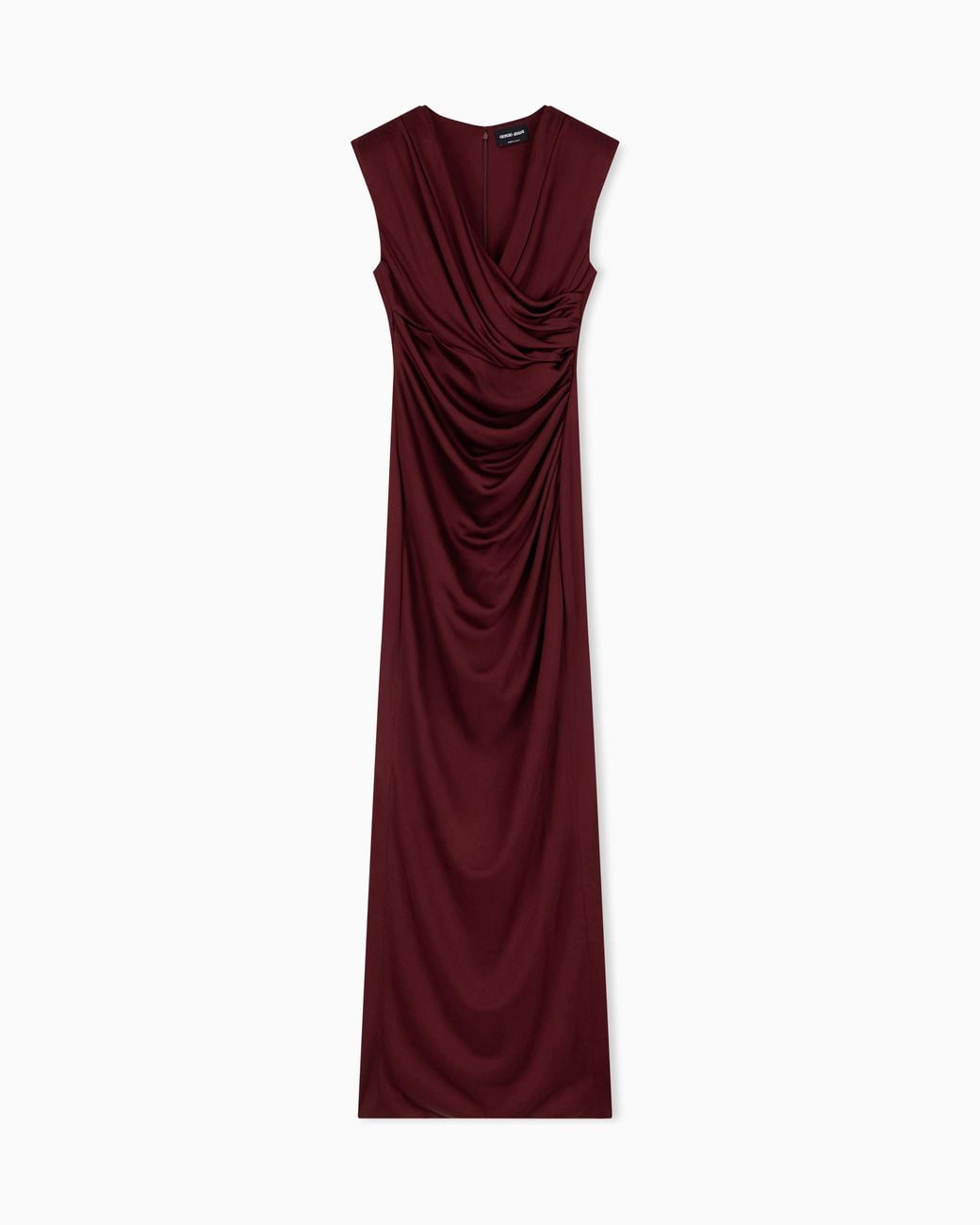 Giorgio Armani Purple Long Sleeveless Dress