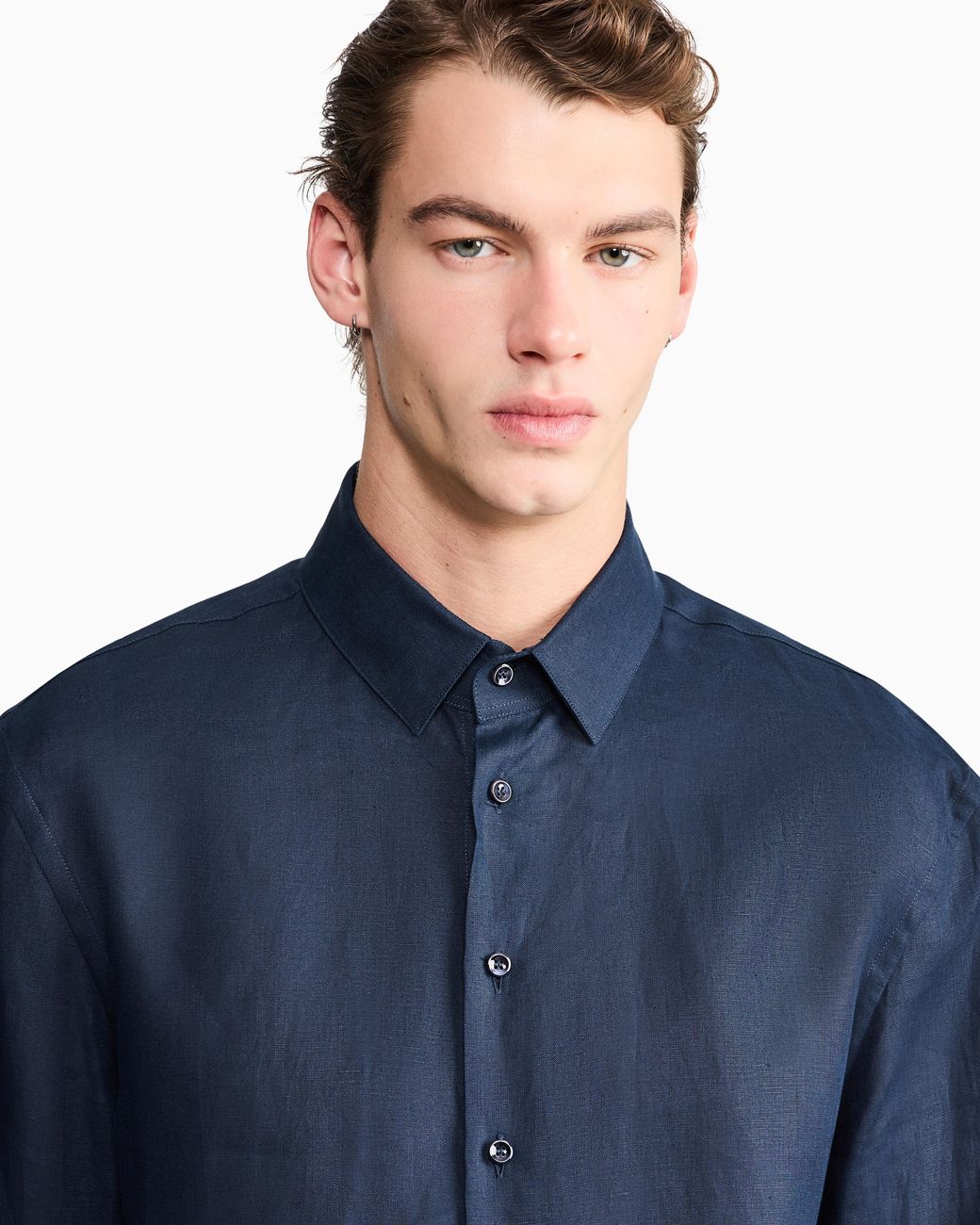 Giorgio Armani Blue Regular-Fit Shirt for men