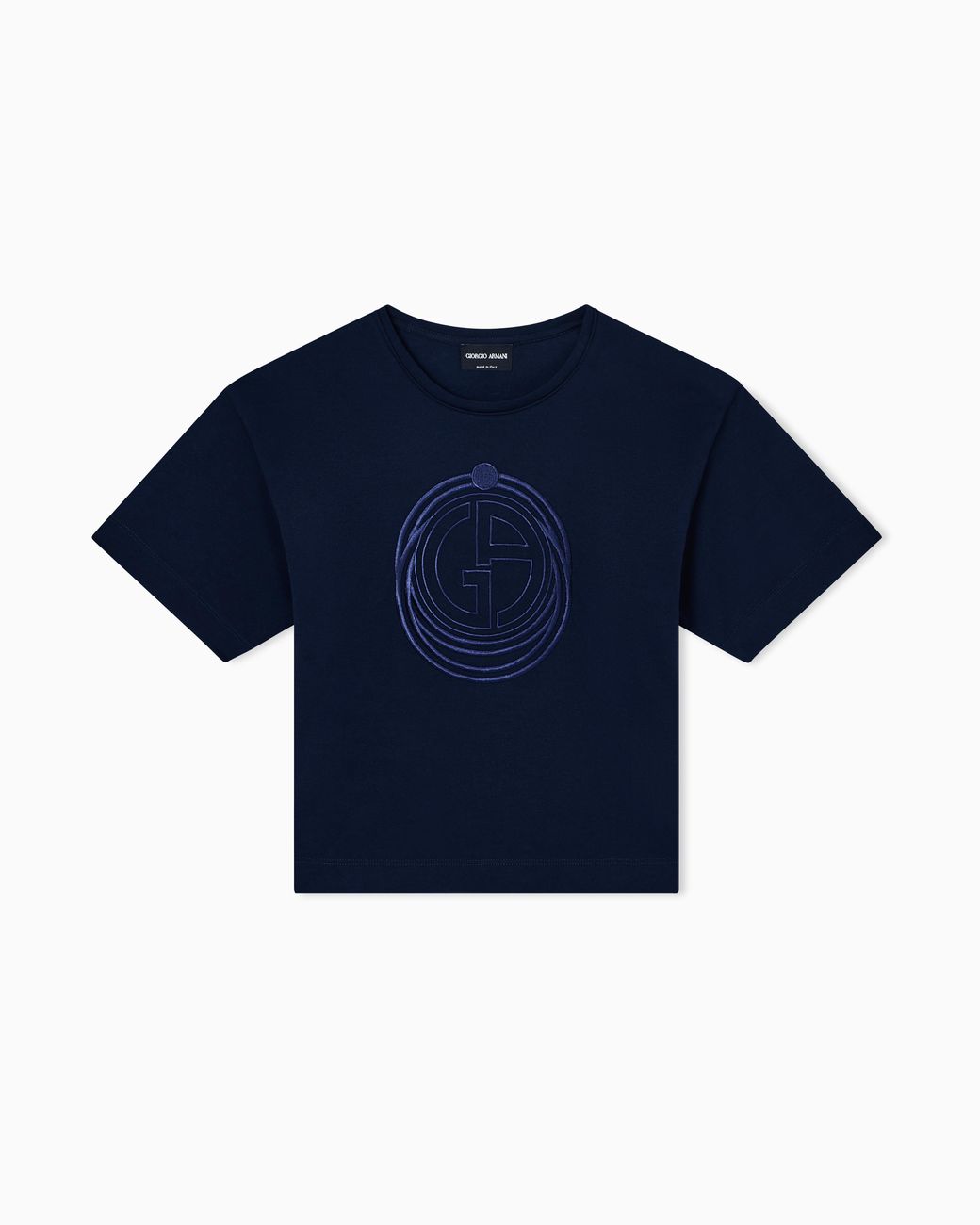 Giorgio Armani Blue Regular Fit T-Shirts
