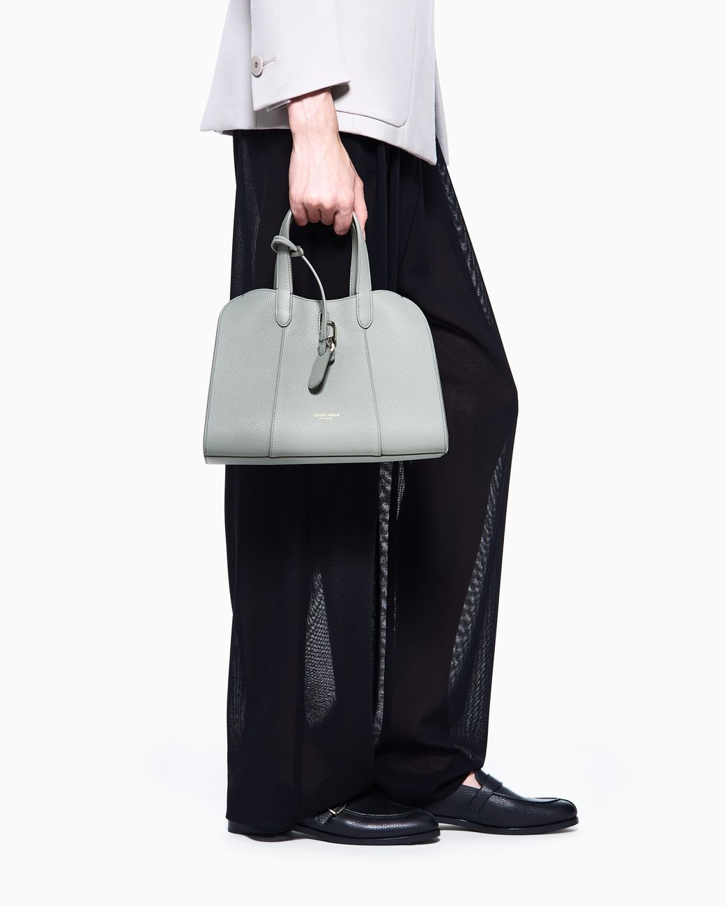 Giorgio Armani Gray Small Tote Bag
