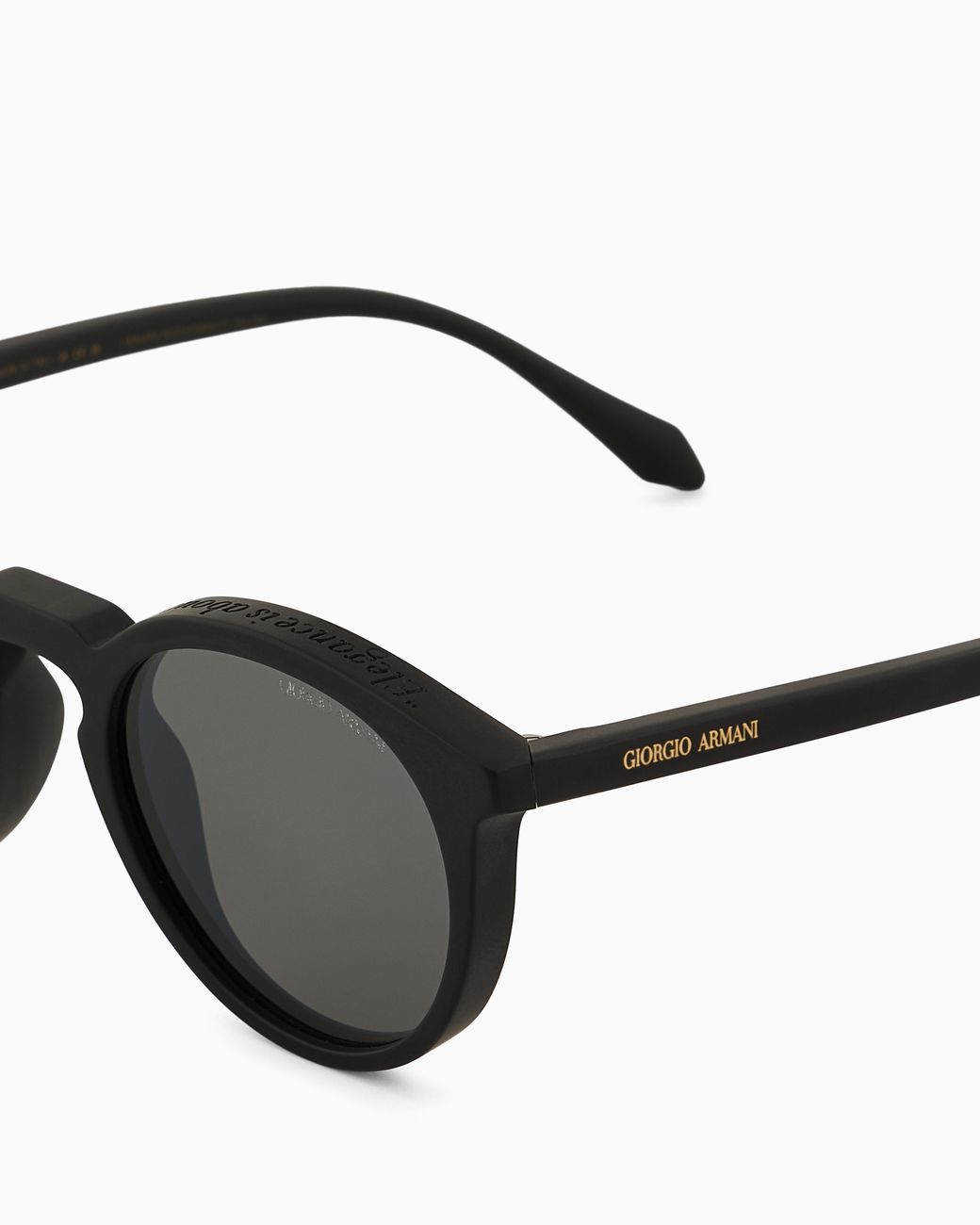 Giorgio Armani Black Panto Sunglasses for men