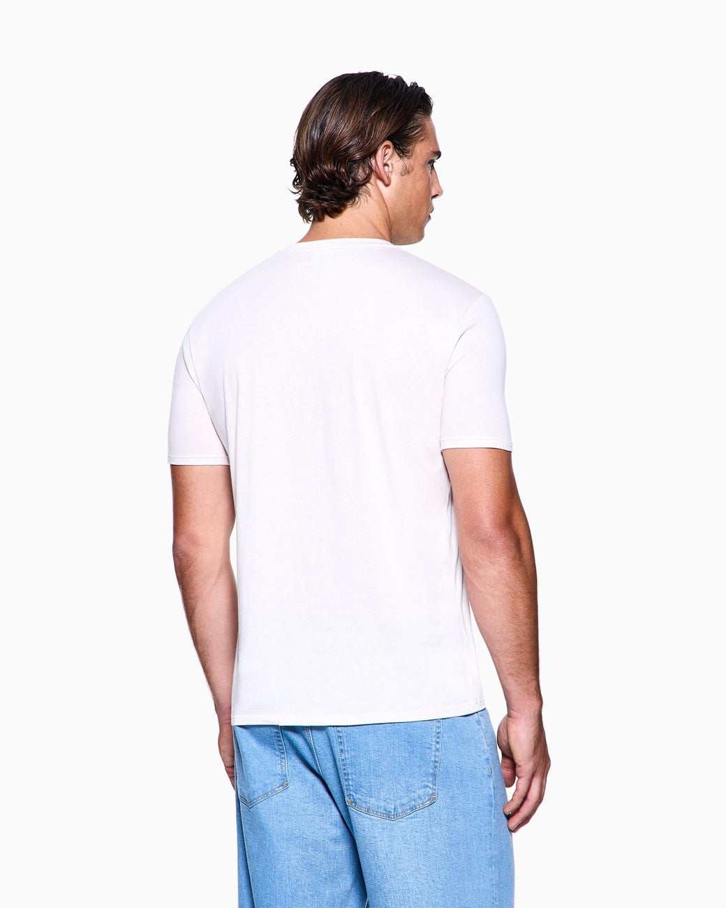 Giorgio Armani White Cotton Crew Neck T-Shirt for men
