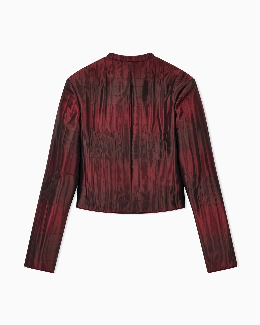 Giorgio Armani Quilted Jacket With Mandarin Collar And Covered Buttons