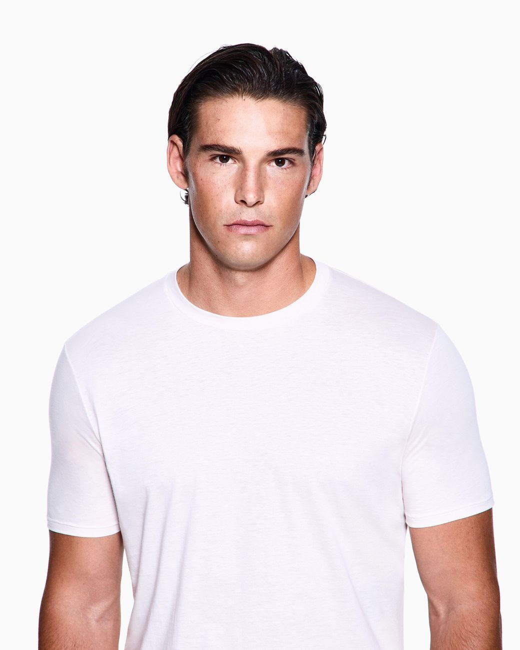 Giorgio Armani White Cotton Crew Neck T-Shirt for men