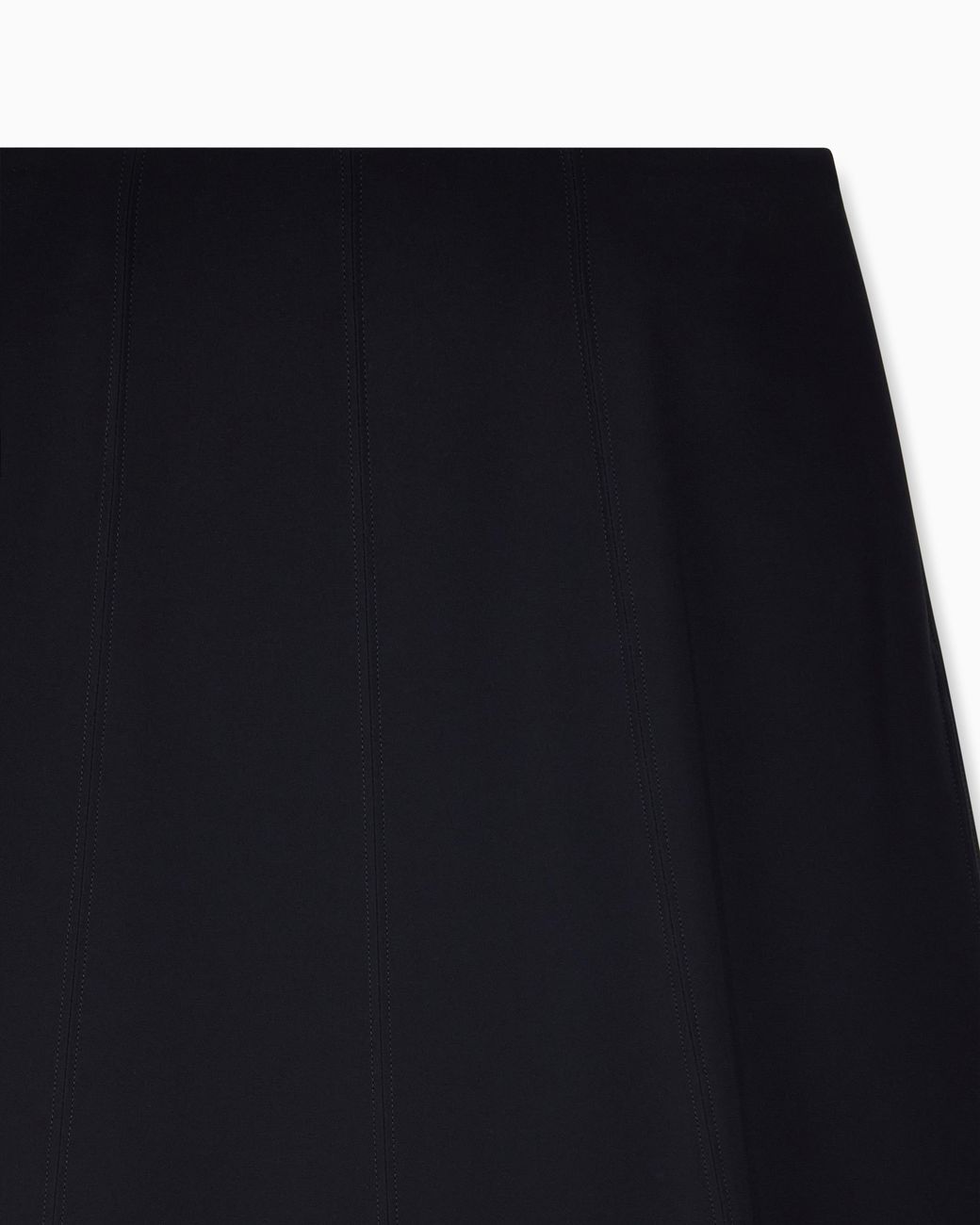 Giorgio Armani Black Silk Midi Skirt