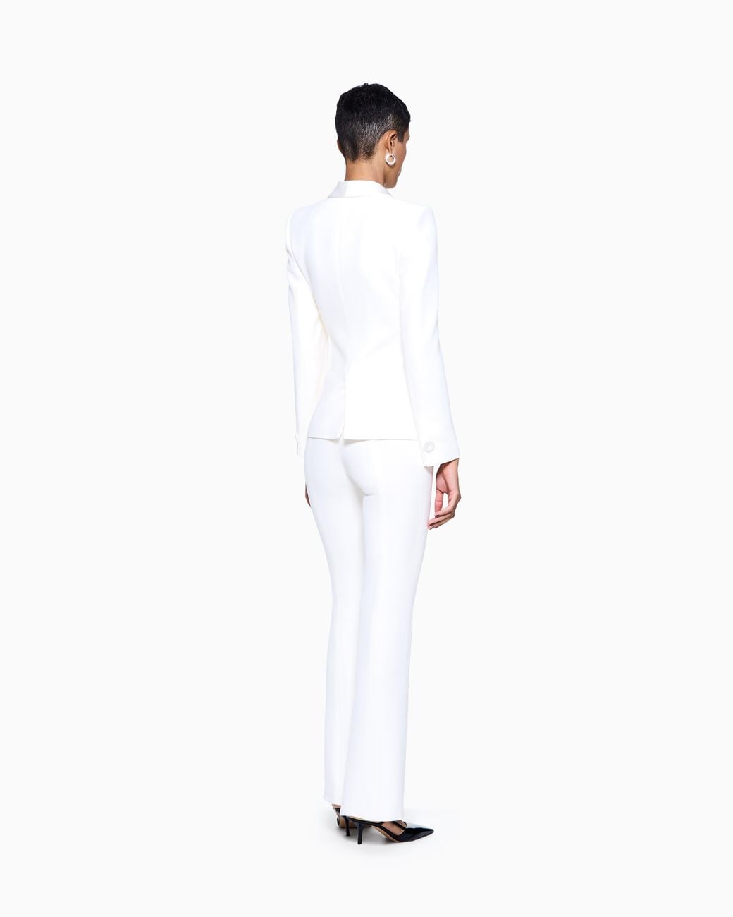 Giorgio Armani White Pure Silk Crêpe Tuxedo