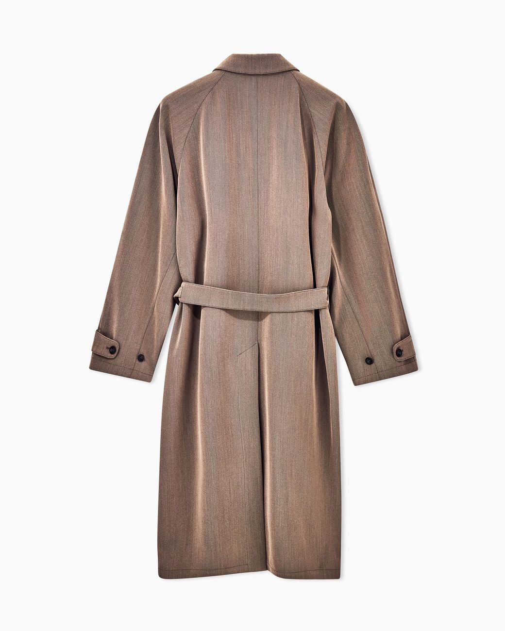 Giorgio Armani Brown Oversized Fit Trench Coat for men