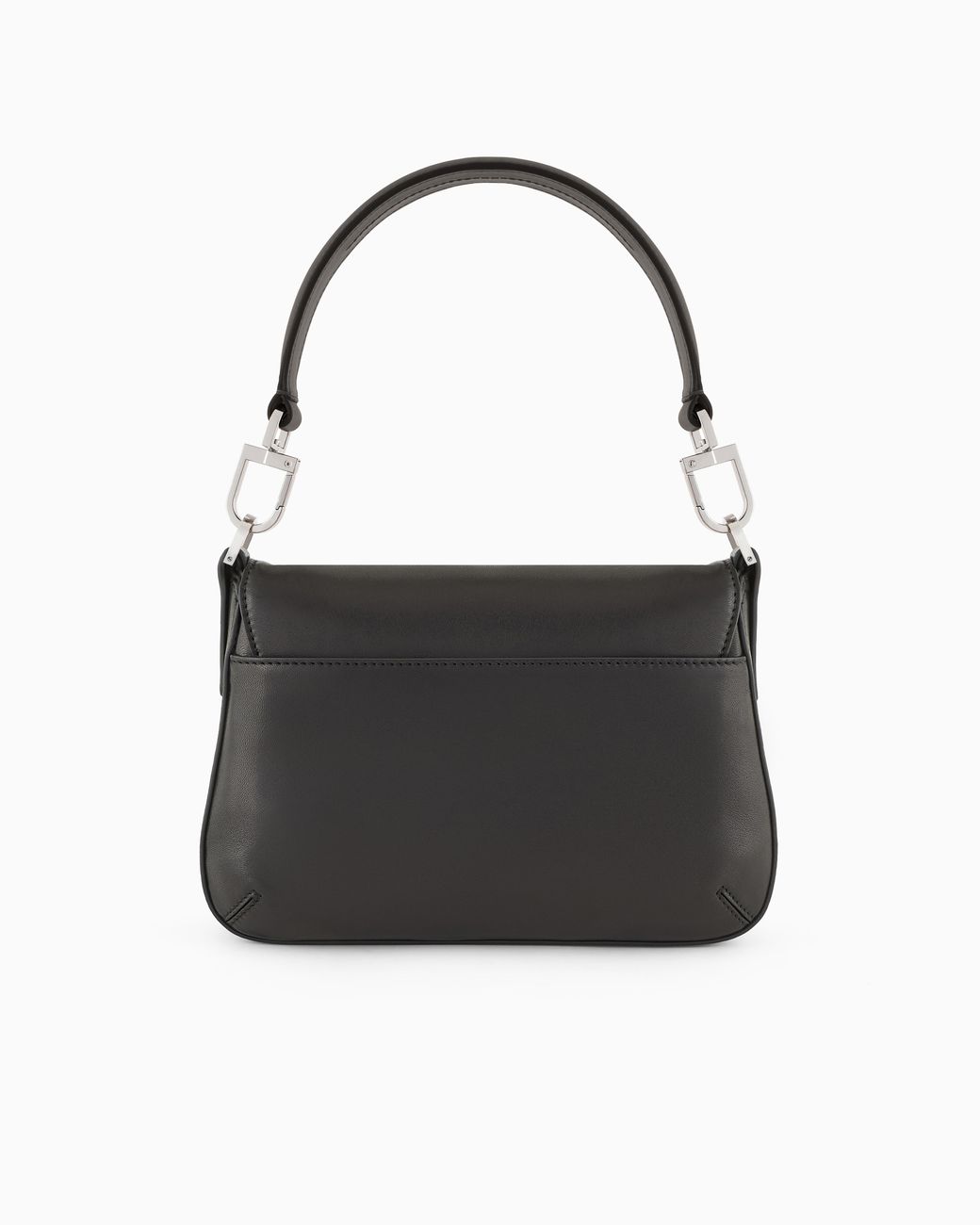 Giorgio Armani Black Small La Prima Soft Nappa Leather Handbag for men