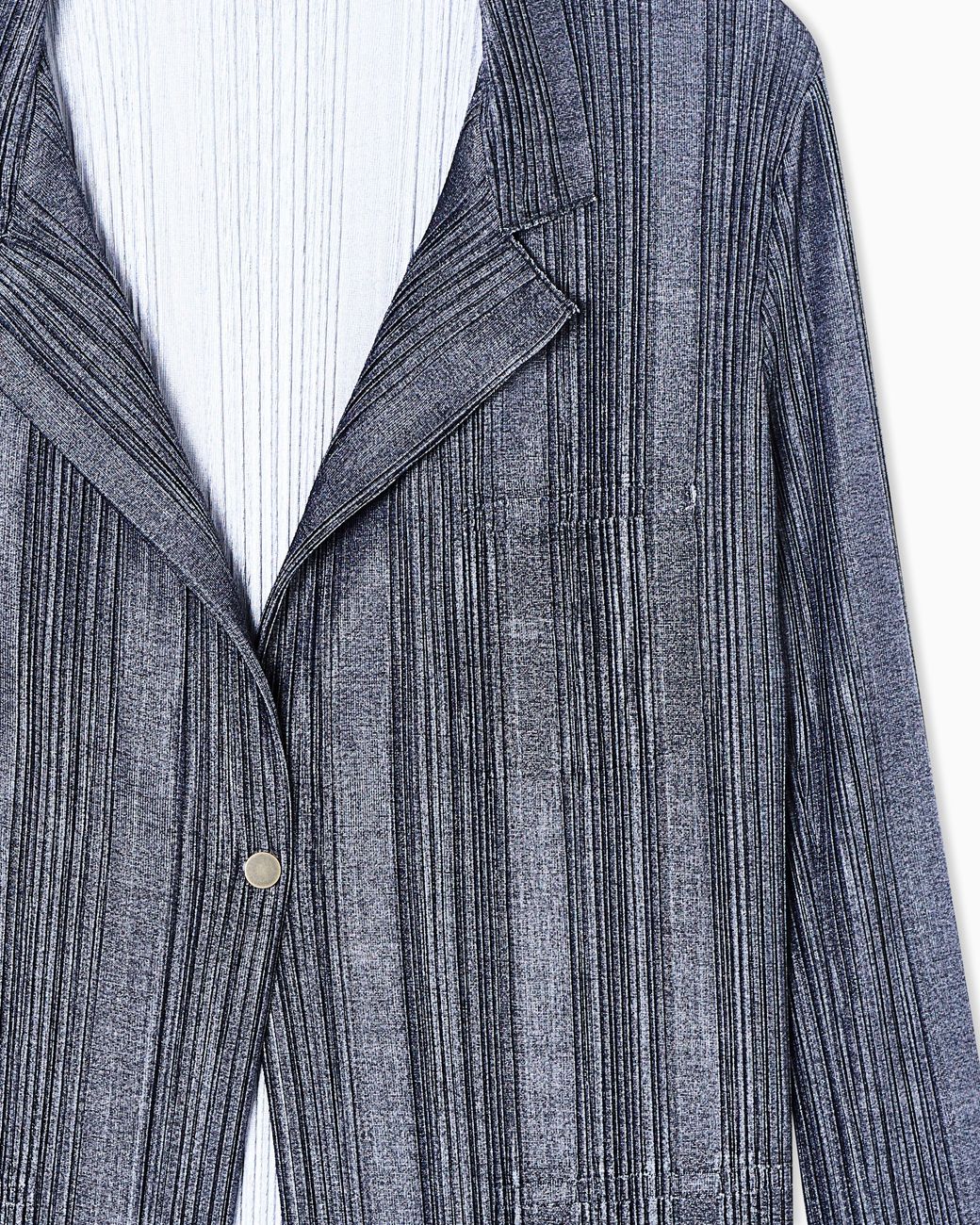 Giorgio Armani Blue Single-Breasted Jacket