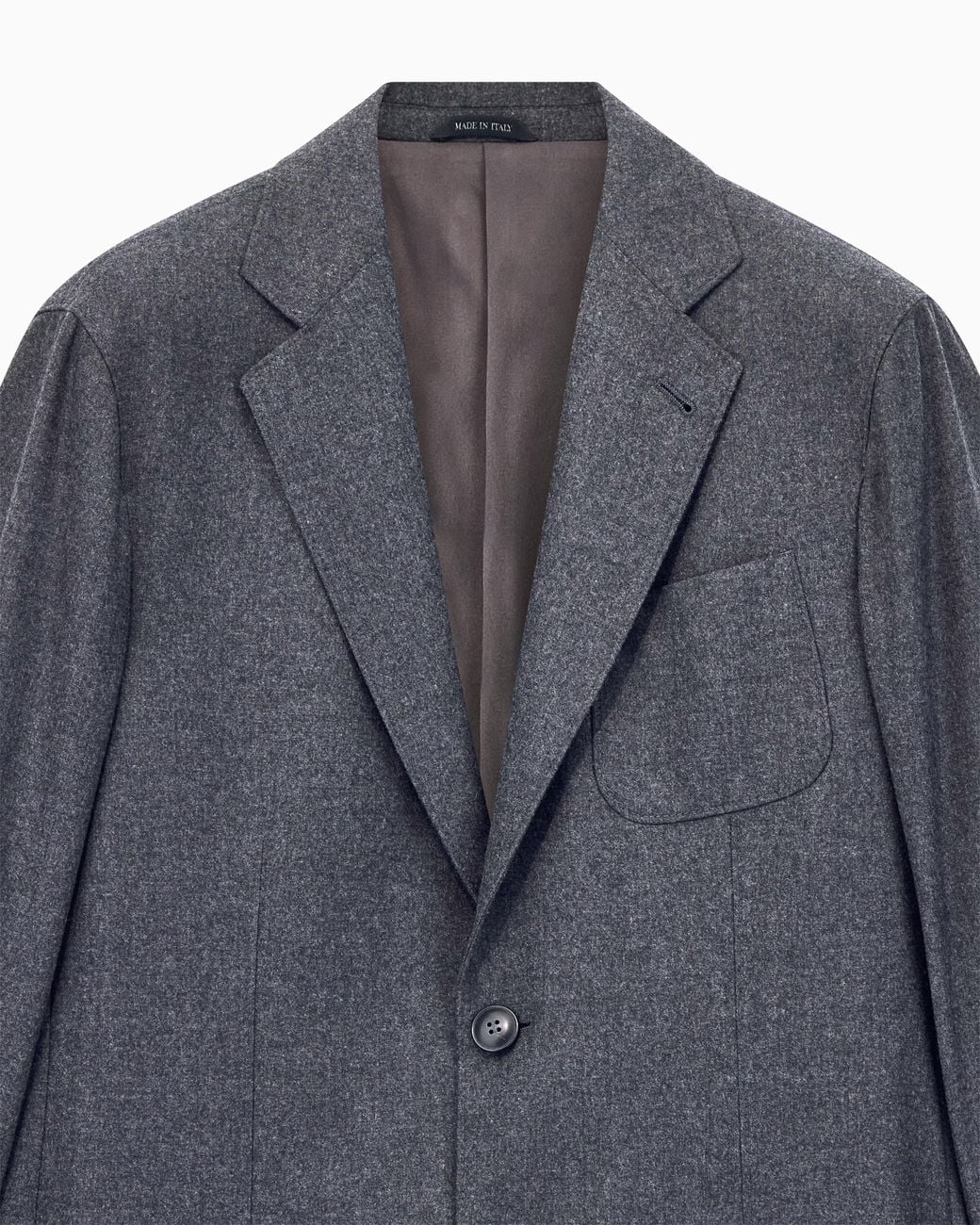 Giorgio Armani Blue Unlined Single-Breasted Stretch Cashmere Jacket With Two Buttons for men