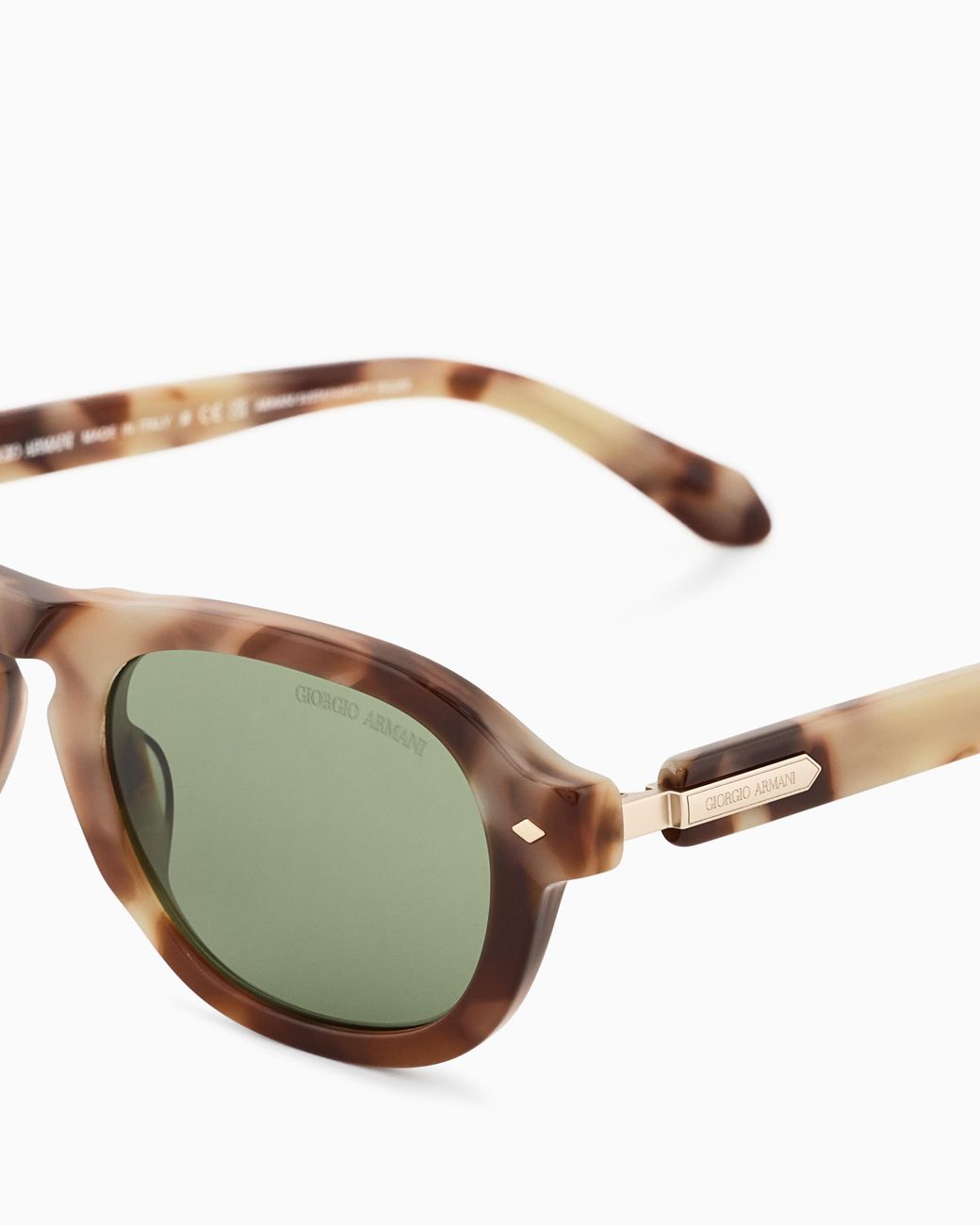 Giorgio Armani Green Pillow-Shaped Sunglasses For for men